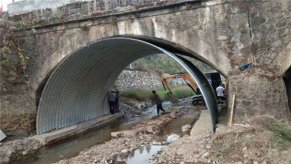 如何正确安装拼装金属波纹涵管、镀锌波纹涵管